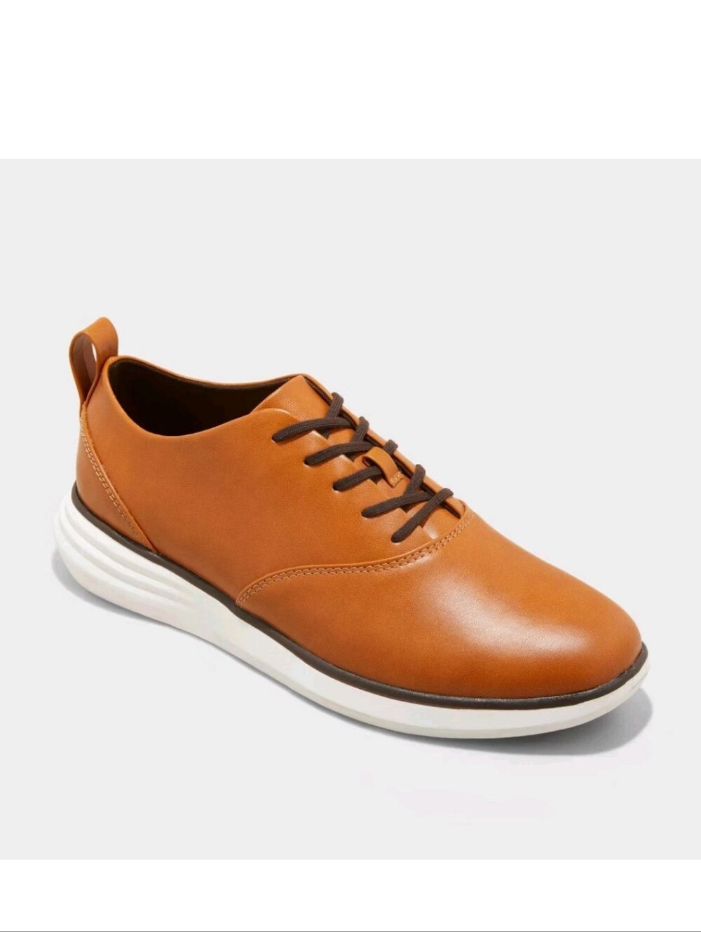 Goodfellow & Co Men's Luis Lace-Up Hybrid Oxford Sneakers ~ Cognac